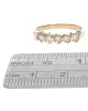 Diamond S Curve Ring in Yellow Gold